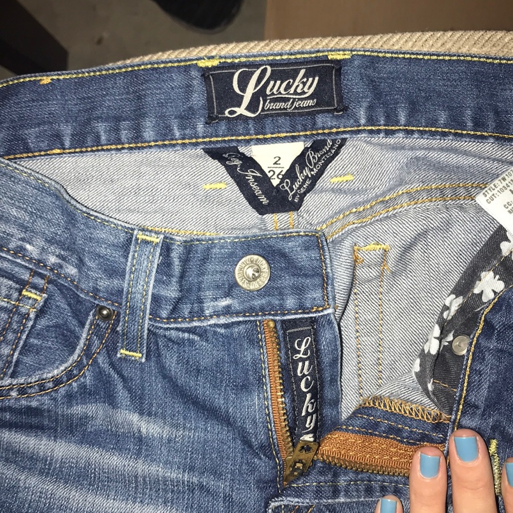 Lucky brand straight leg denim jeans